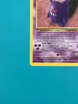 Pokemon TCG Gengar Fossil Non-Holo 20/62 Raw Ungraded - Image 5