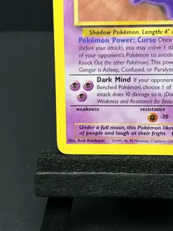 Pokemon Gengar TCG Fossil Card 20/62 Regular Non-Holo, Unlimited Rare - Image 4