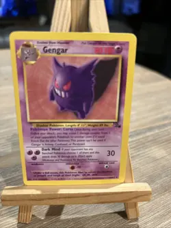 Pokemon Gengar TCG Fossil Card 20/62 Regular Non-Holo, Unlimited Rare - Image 1