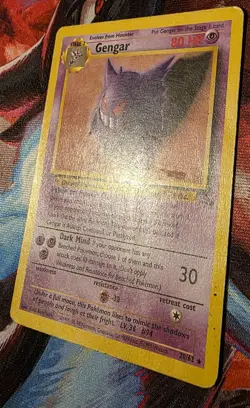 Pokemon TCG Gengar 20/62 Original Non-Holo Rare Fossil - Image 2
