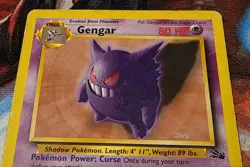 Pokemon TCG Gengar 20/62 Original Non-Holo Rare Fossil - Image 4