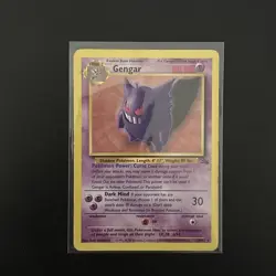 Pokemon TCG Gengar 20/62 Fossil Non-Holo Card Unlimited - Image 1