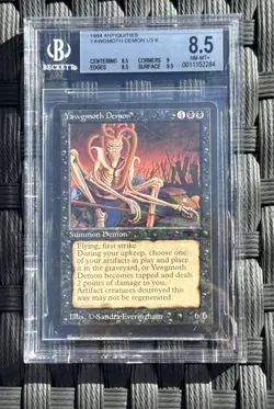 Antiquities Yawgmoth Demon U3 K Magic The Gathering MTG BGS 8.5 - Image 1