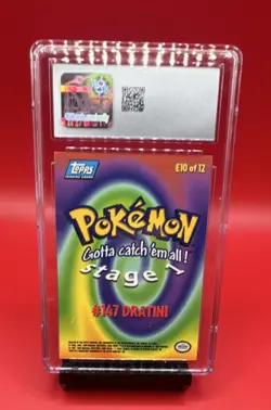 1999 Topps Pokemon the First Movie Dratini E10 First Print CGC 8.5 - Image 2