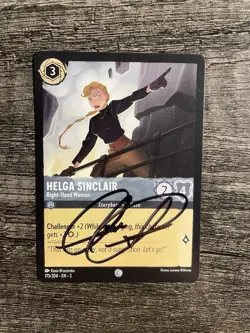 Lorcana Into The Inklands Claudia Christian Signed 175/204 Helga Sinclair Auto - Image 1