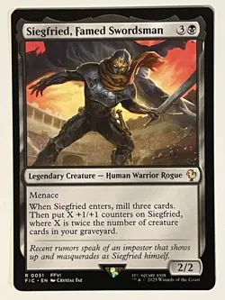 Siegfried, Famed Swordsman Commander: Final Fantasy Non-Foil Regular MTG - Image 1