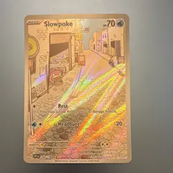 Pokemon Slowpoke 204/198 SV01 Illustration Rare Holo 70 HP Basic Card - Image 1