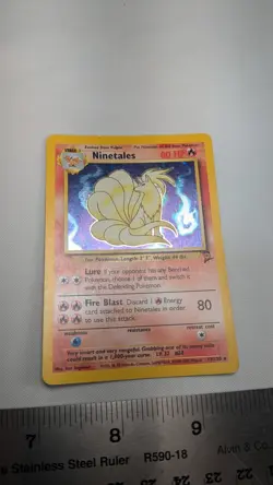 Pokemon NINETALES Card II Set 13/130 Holo Rare - Image 1