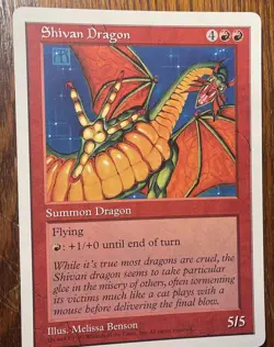 NEW 1997 Shivan Dragon (Oversized 6X9) Promo Special MAGIC MTG CARD WoTC - Image 1