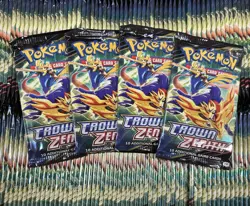 36 x CROWN ZENITH Sealed BOOSTER PACKS (Box Lot) 10 Pokemon Cards Per Pack - Image 2
