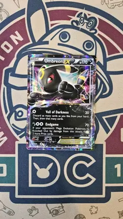 Umbreon EX 55/124 Fates Collide Ultra Rare Holo Pokemon Card - Near Mint - Image 1