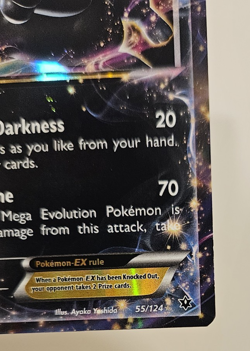 Umbreon EX 55/124 Fates Collide Ultra Rare Holo Pokemon Card - Near Mint - Image 5