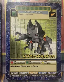 5x FIVE Card Lot: Digimon TCG 2001 Vintage Starter ST Cards - Muchomon Hagurumon - Image 3