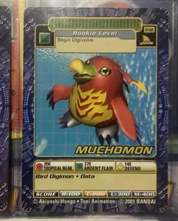 5x FIVE Card Lot: Digimon TCG 2001 Vintage Starter ST Cards - Muchomon Hagurumon - Image 4