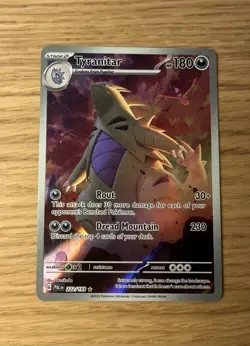 Pokemon TCG Tyranitar 222/193 Sv02: Paldea Evolved Holo Raw Ungraded - Image 3