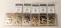 Pokemon 23K Gold Plated Trading Cards 1999 Burger King Promotion Full Set - Image 2