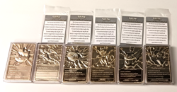 Pokemon 23K Gold Plated Trading Cards 1999 Burger King Promotion Full Set - Image 3