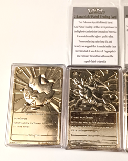 Pokemon 23K Gold Plated Trading Cards 1999 Burger King Promotion Full Set - Image 4