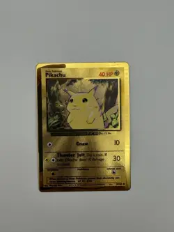 Gold Pikachu Celebrations UPC Metal Card 2021 25th Anniversary (NM Box Fresh) - Image 3