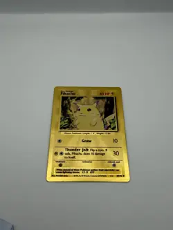 Gold Pikachu Celebrations UPC Metal Card 2021 25th Anniversary (NM Box Fresh) - Image 5