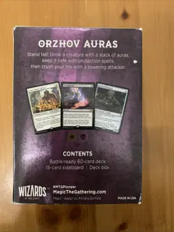 Orzhov Auras MTG Magic The Gathering Pioneer Challenger Deck Black and White New - Image 2