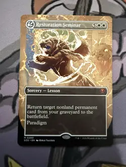 Restoration Seminar 290 (Borderless) Secrets of Strixhaven Regular SOS NM - Image 1