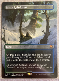 Misty Rainforest (Borderless) Special Guests Regular, Mythic, Fetch land Mtg - Image 1
