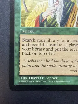 Worldly Tutor 1996 Magic The Gathering NM - Image 5