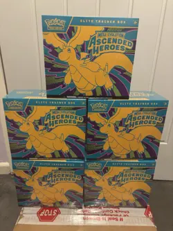New and Sealed X5 Pokemon Ascended Heroes ETB’s UK Seller In Hand Ready to Ship - Image 1