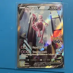 Pokemon TCG Go - Mewtwo V #72/78 - Full Art Alternative - Ultra Rare Card - Image 1