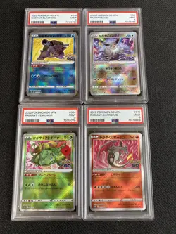 PSA 9 Pokemon GO Japanese Radiant Lot Charizard Blastoise Venusaur Eevee - Image 1