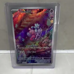 Pokemon Tinkatink Illustration Rare Full Art Holo SV: Paldean Fates 216/193 60HP - Image 1
