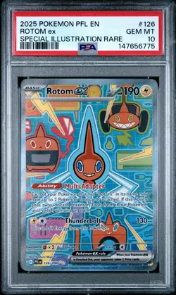 Rotom Ex Pokemon Pfl En-Phantasmal Flames 126 NM PSA 10 - Image 1