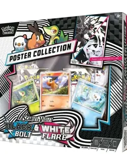 POKEMON SV10.5 BLACK BOLT WHITE FLARE POSTER COLLECTION BOX SEALED - Image 1