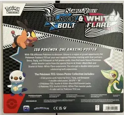 POKEMON SV10.5 BLACK BOLT WHITE FLARE POSTER COLLECTION BOX SEALED - Image 2