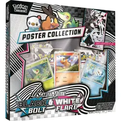 POKEMON SV10.5 BLACK BOLT WHITE FLARE POSTER COLLECTION BOX SEALED - Image 3