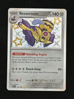 Pokemon TCG Scarlet & Violet Paldean Fates Revavroom Holo 193/091 - Image 1