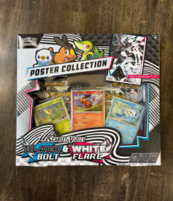 Pokemon TCG Scarlet & Violet Black Bolt White Flare Poster Collection Sealed - Image 1