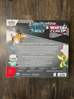 Pokemon TCG Scarlet & Violet Black Bolt White Flare Poster Collection Sealed - Image 3