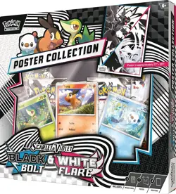 POKEMON SV10.5 BLACK BOLT WHITE FLARE POSTER COLLECTION BOX SEALED - Image 4