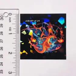 S2224 Charizard Japanese Pokemon Center Mega Evolution Holo Sticker J27 - Image 3