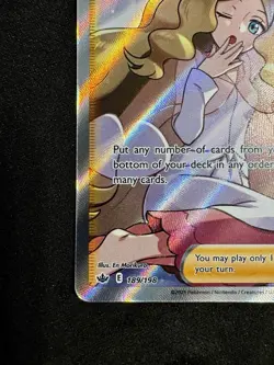 Pokemon Caitlin Ultra Rare Full Art 189/198 Chilling Reign Holo - Image 4