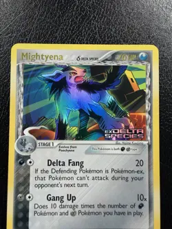 Pokemon Mightyena EX 24/113 Delta Species Rare Reverse Holo Stamped MP+ - Image 2