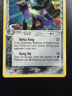 Pokemon Mightyena EX 24/113 Delta Species Rare Reverse Holo Stamped MP+ - Image 3