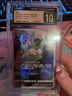Pokemon TCG Mew 183/172 VSTAR Universe Art Rare Holo CGC Pristine 10 2022 - Image 1