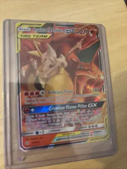 Pokemon TCG Charizard & Braixen GX Holo Ultra Rare Cosmic Eclipse 22/236 - Image 2
