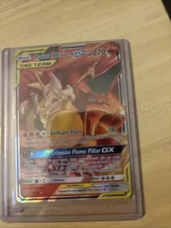 Pokemon TCG Charizard & Braixen GX Holo Ultra Rare Cosmic Eclipse 22/236 - Image 3