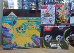 POKEMON ASCENDED ETB + PERFECT BOOSTER BOX + PRISMATIC & ASCENDED BUNDLE BOXES - Image 1
