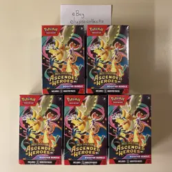 LOT OF 5 Pokemon TCG Mega Evolution ASCENDED HEROES Booster Bundle - Sealed - Image 1