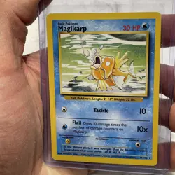 Pokemon TCG Magikarp Base 35/102 Regular Vintage Uncommon Pokemon NM Vtg WOTC - Image 1